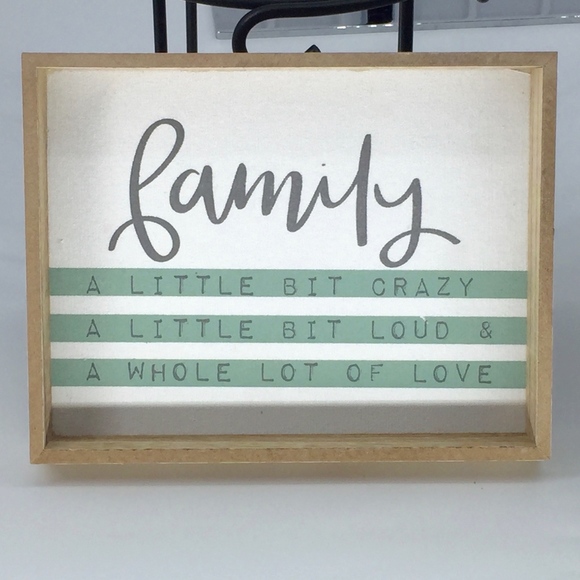 Horizon Group USA Wood Shadowbox Family Sign - Picture 1 of 8